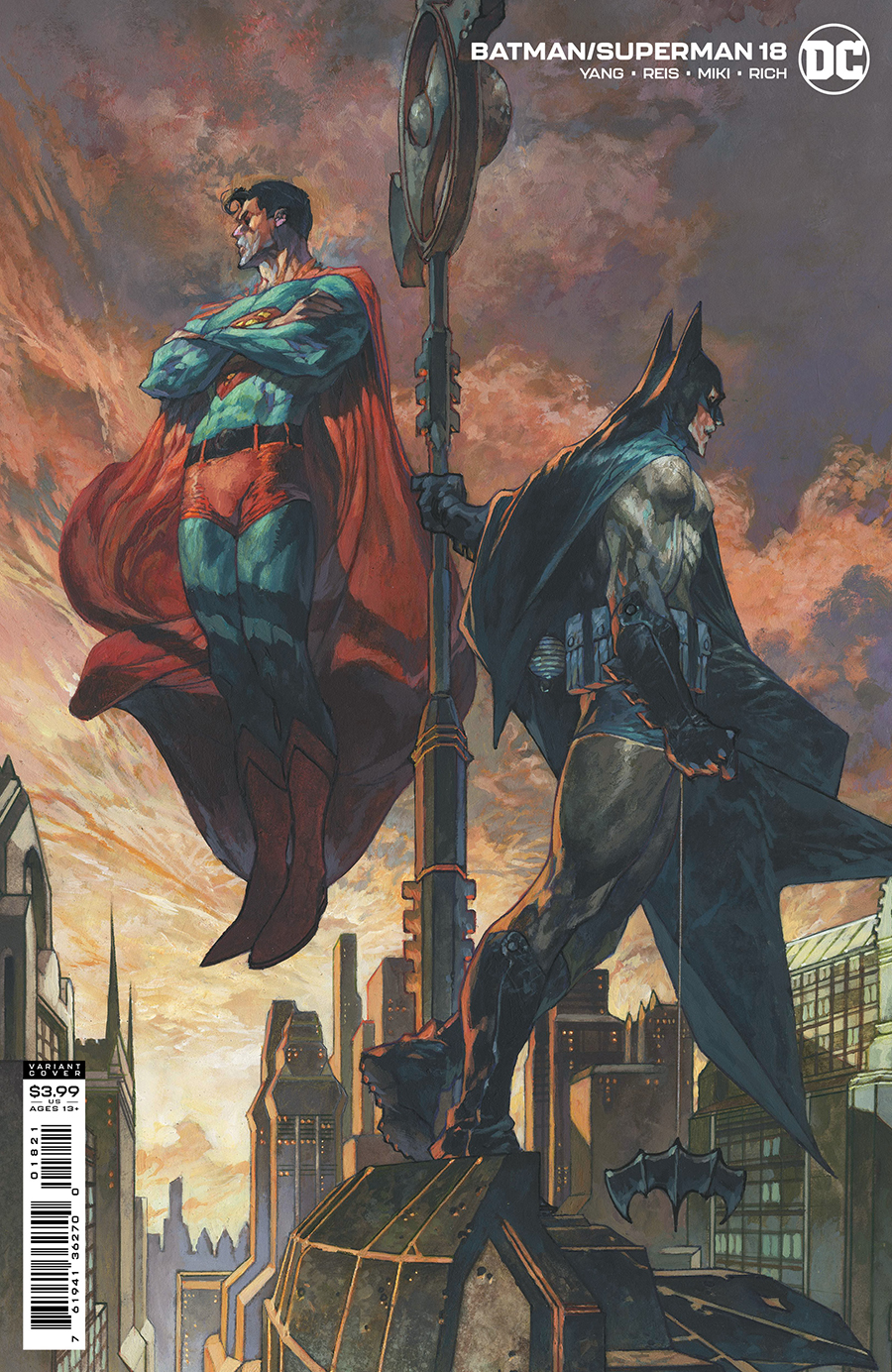 Batman Superman #18 Cover B Simone Bianchi Card Stock Variant (2019)