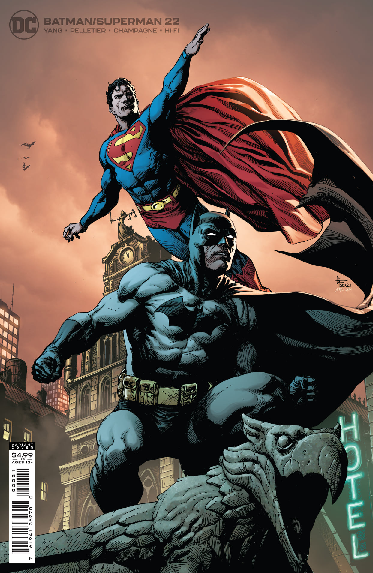 Batman Superman #22 Cover B Gary Frank Card Stock Variant (2019)