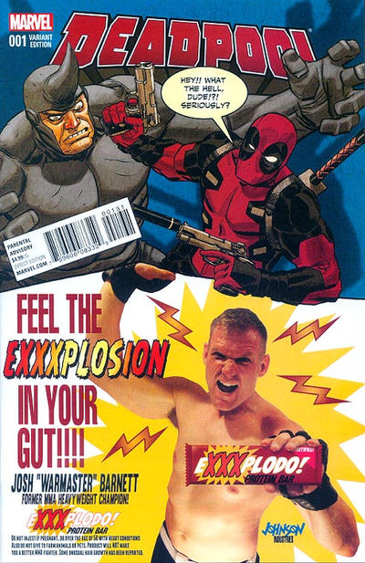 Deadpool #1 [Dave Johnson 'Energy Bar']-Near Mint (9.2 - 9.8)