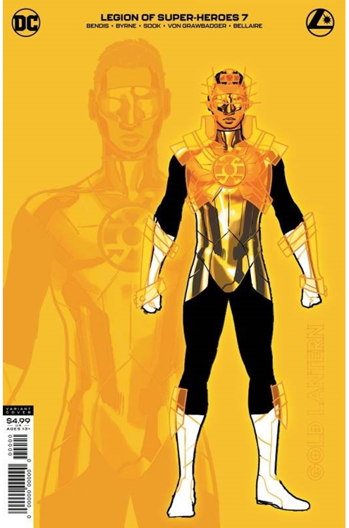 Legion of Super Heroes #7 1 In 25 Gold Lantern Card Stock Variant Edition (2019)