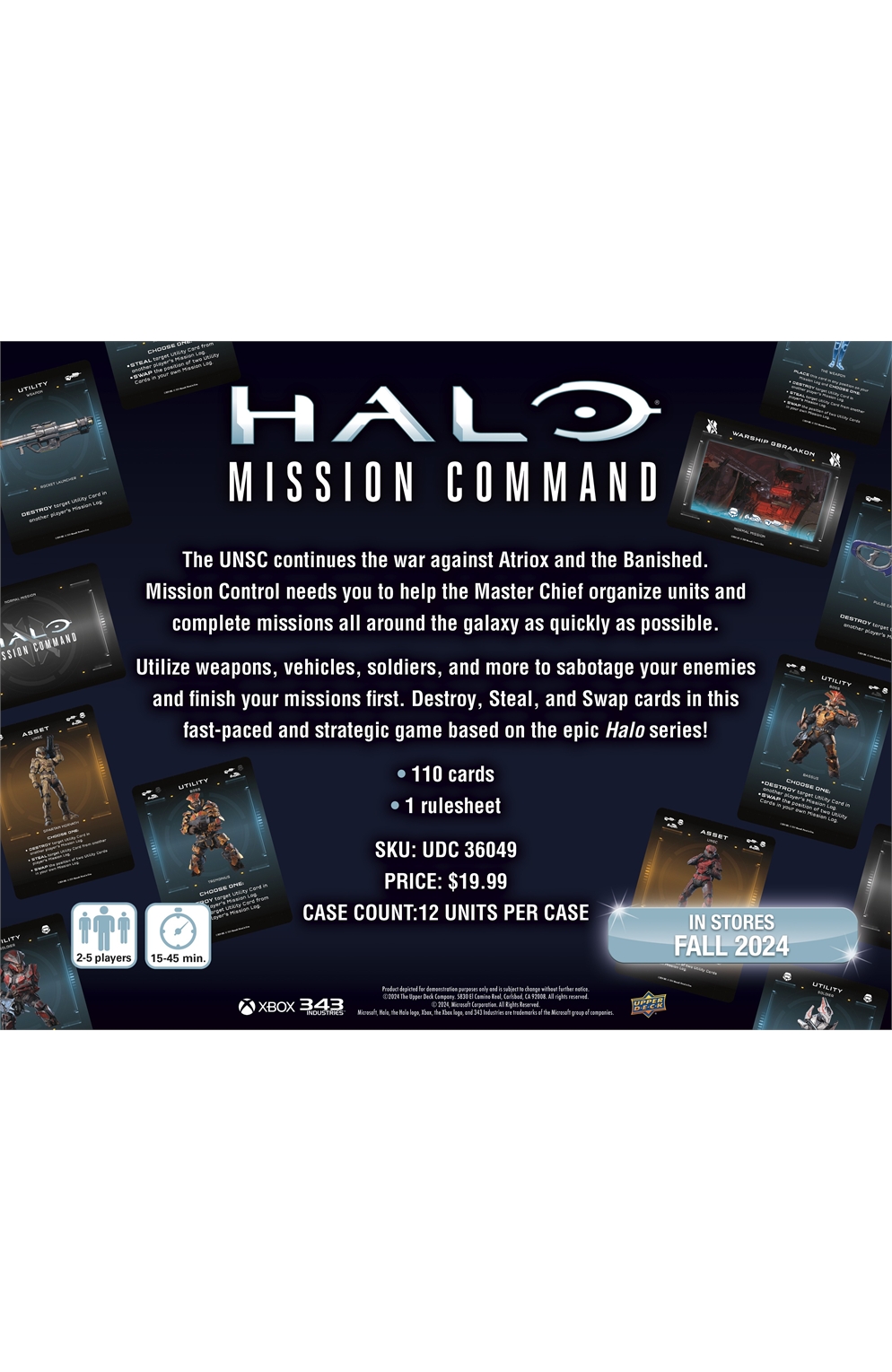 Upper Deck Halo Mission Command Pocket Card Game