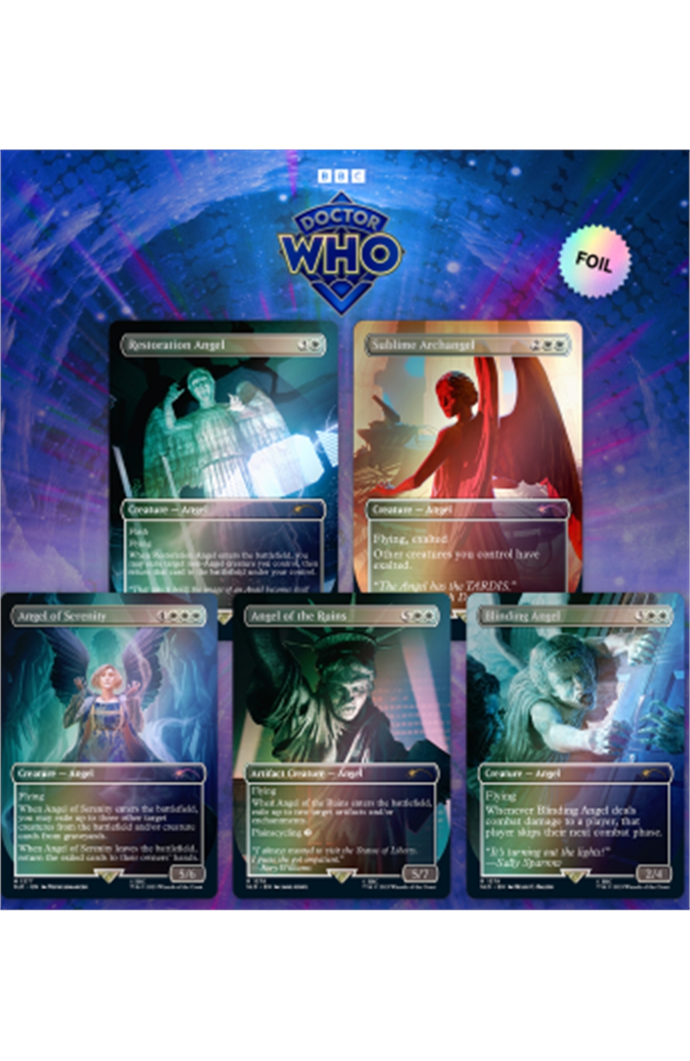 Magic The Gathering Tcg: Secret Lair X Doctor Who - Weeping Angels Foil Edition