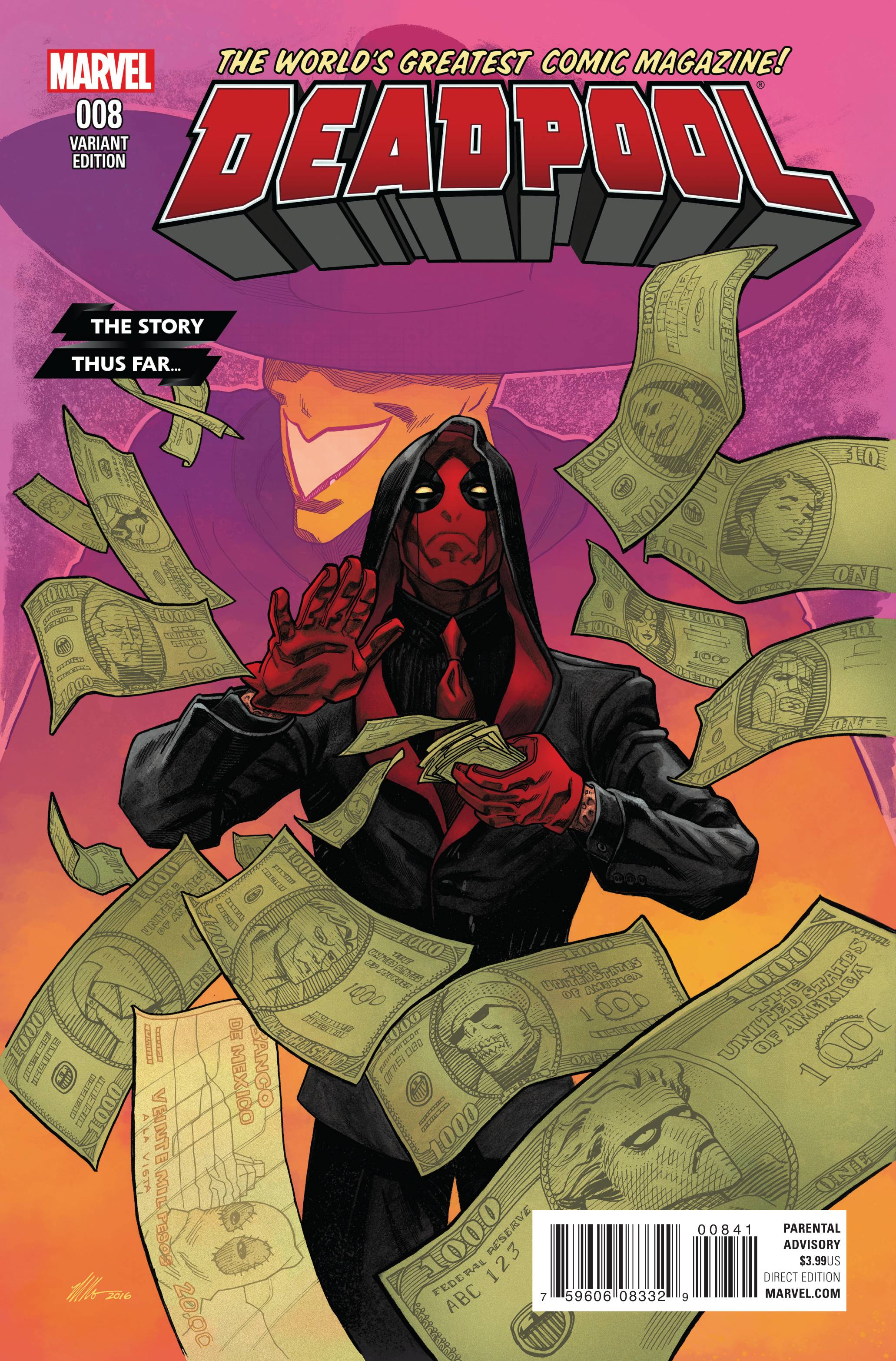 Deadpool #8 (Artist Story Thus Far Variant) (2015)