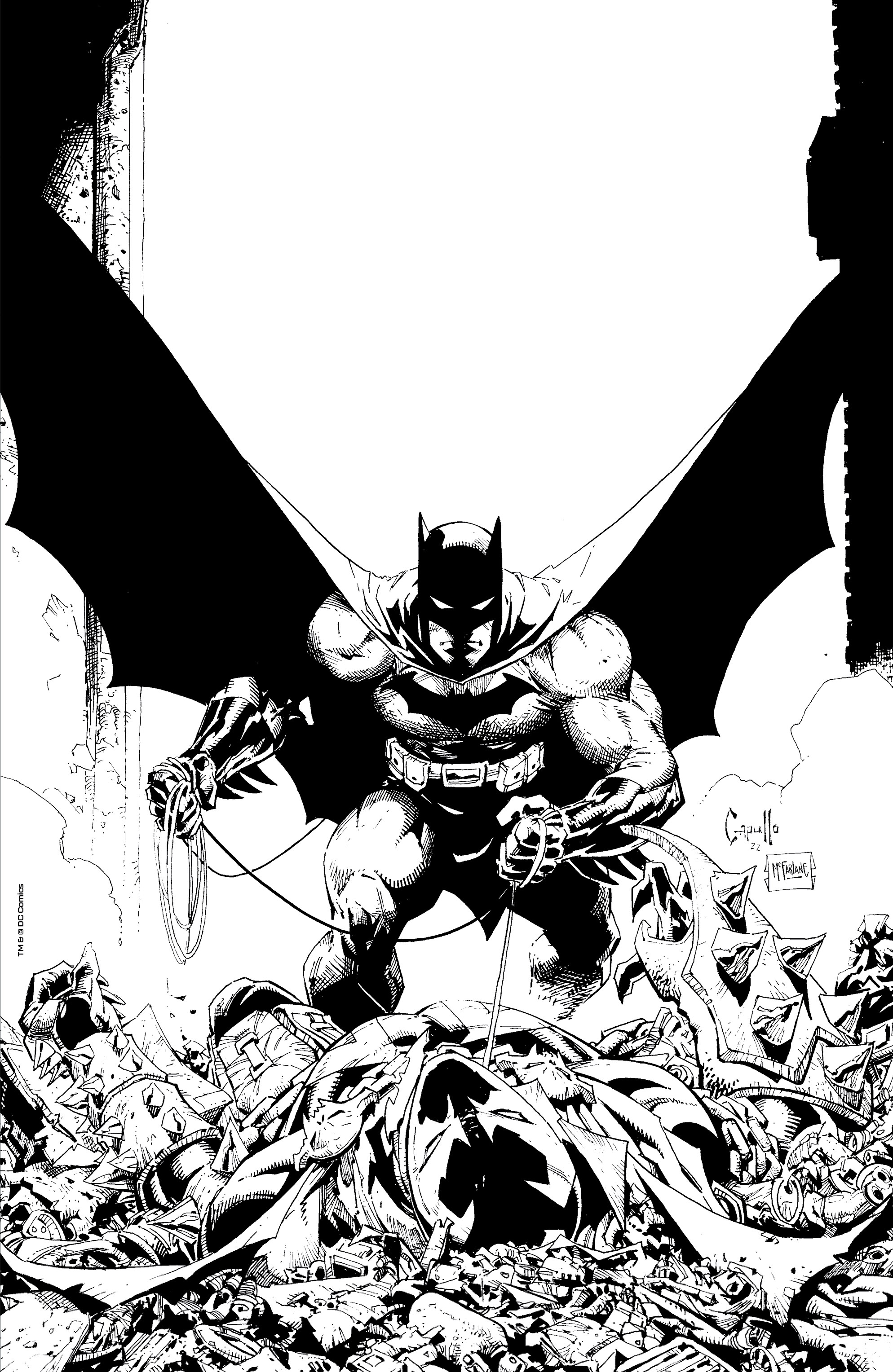 Batman Spawn #1 (One Shot) Cover Q 1 For 666 Incentive Greg Capullo Signed Variant