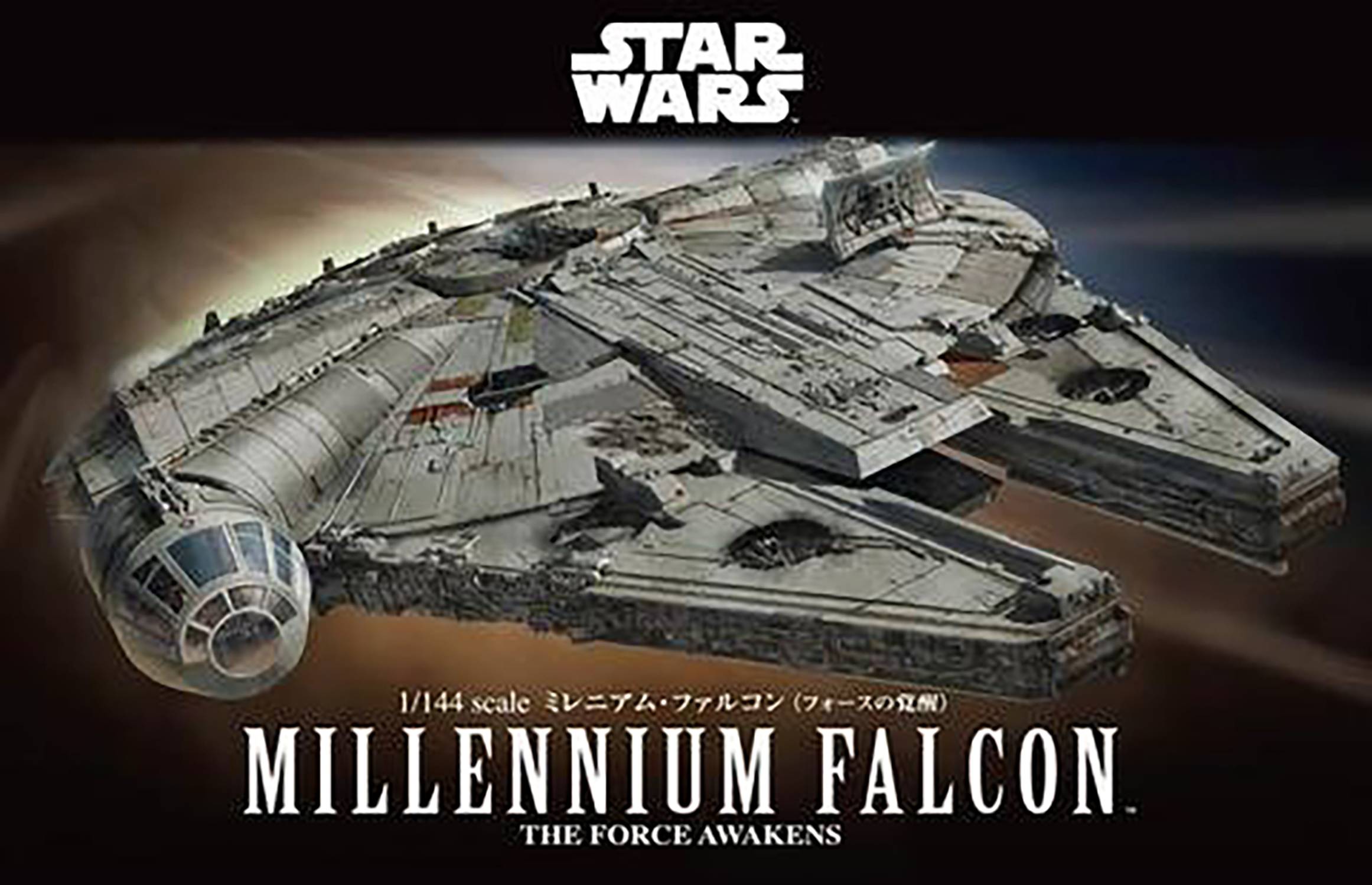 Star Wars Last Jedi Millennium Falcon 1/144 Model Kit