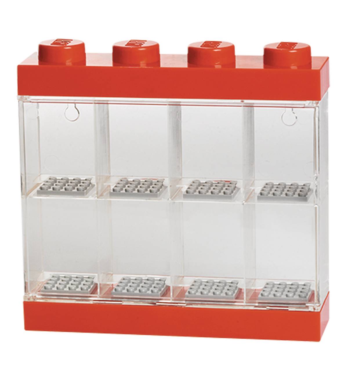 Lego Minifigure Display Case 8 Red