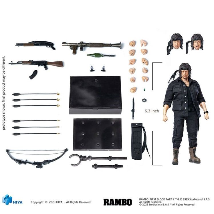 First Blood II Exquisite Super Series 1/12 First Blood II John Rambo Action Figure