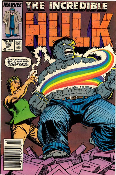 The Incredible Hulk #355 [Newsstand]-Fine