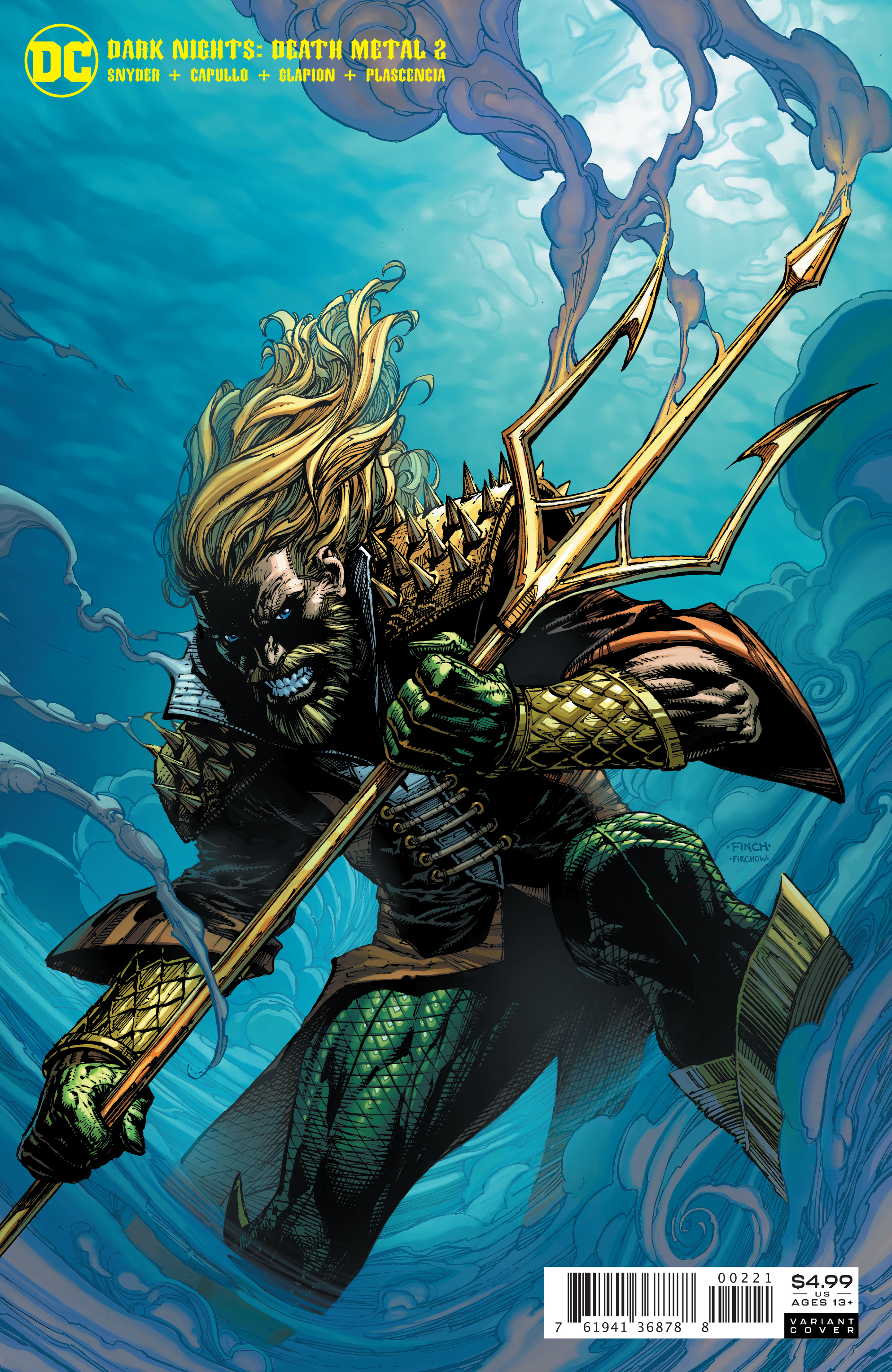 Dark Nights Death Metal #2 David Finch Aquaman Variant Edition (Of 6)
