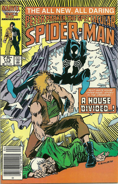 The Spectacular Spider-Man #113 [Newsstand]-Fine (5.5 – 7)