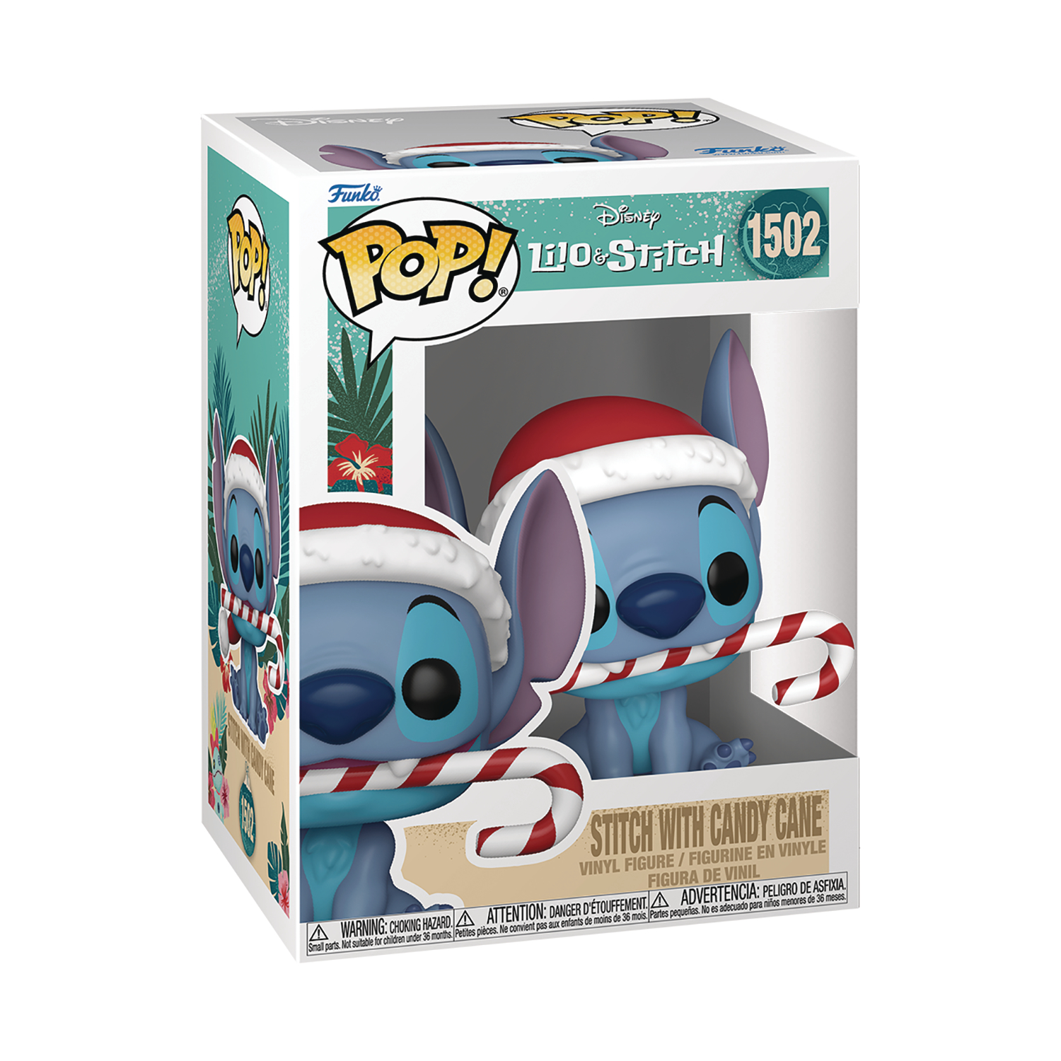 Pop Disney Stitch Holiday Stitch With Candy Cane Vinyl Figure