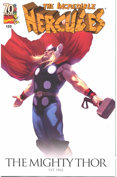 Incredible Hercules #132 (Djurdjevic 70th Anniversary Variant) (2008)