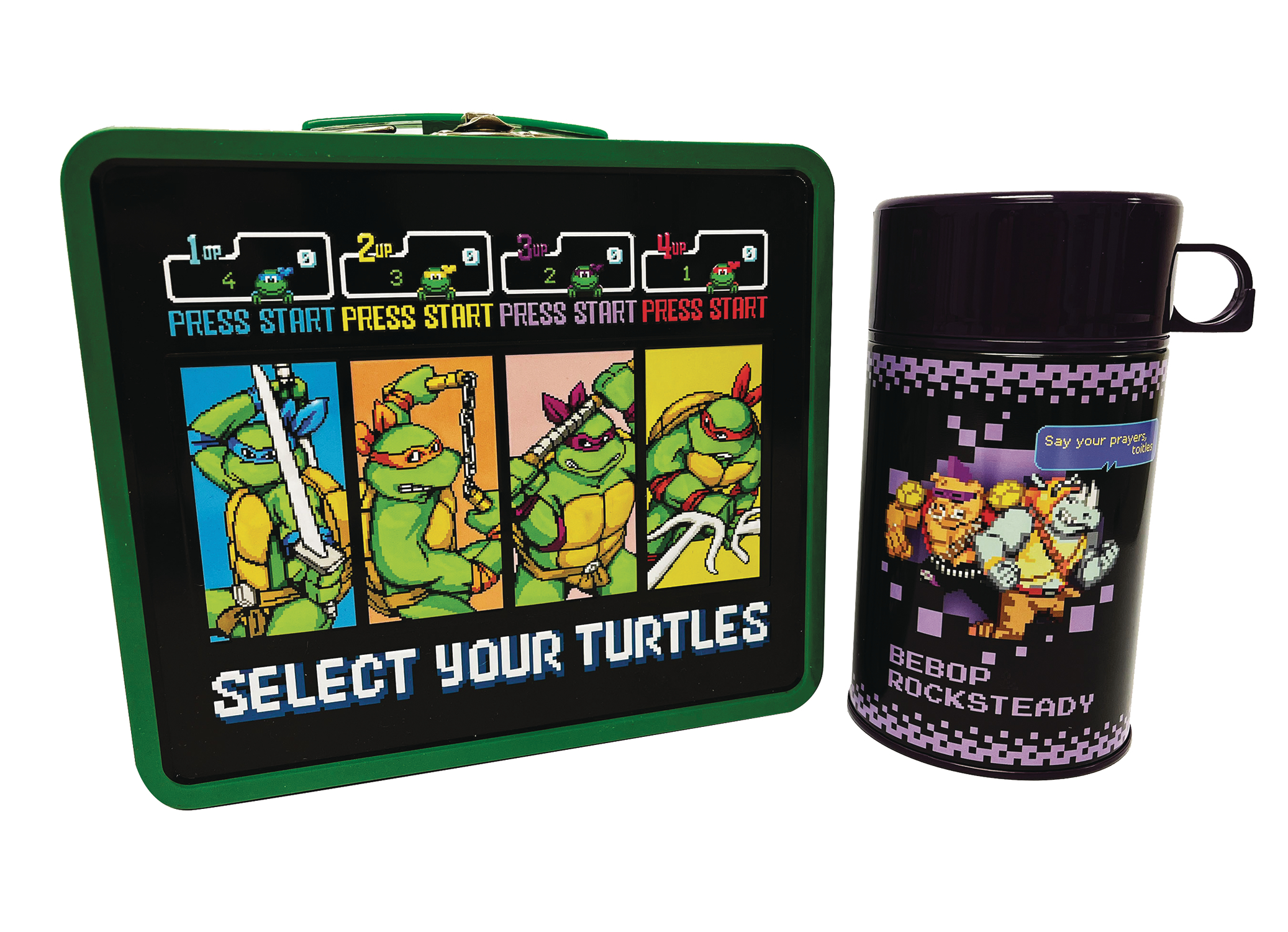 Tin Titans Teenage Mutant Ninja Turtles Arcade Px Lunchbox & Bev Container
