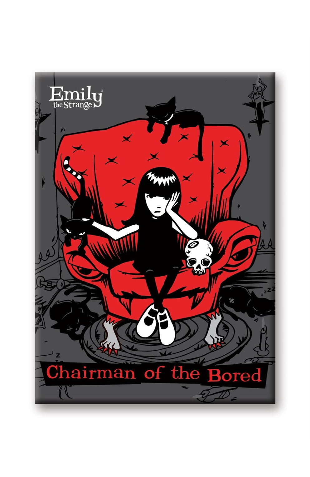 Emily The Strange - Chairman of The Bored Flat Magnet