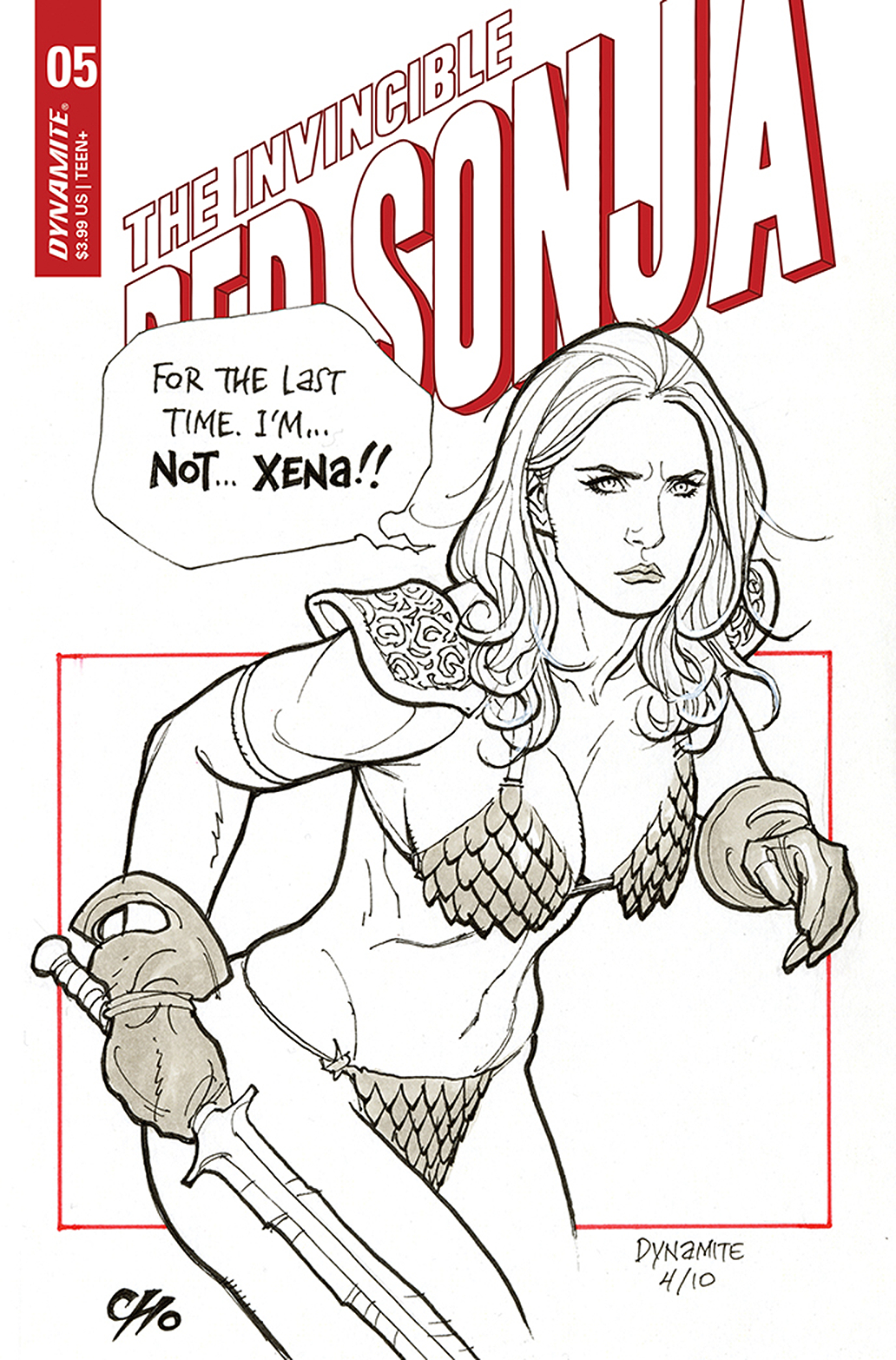 Invincible Red Sonja #5 Cover D Cho