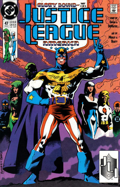 Justice League America #47 [Direct]-Fine (5.5 – 7) (1989)