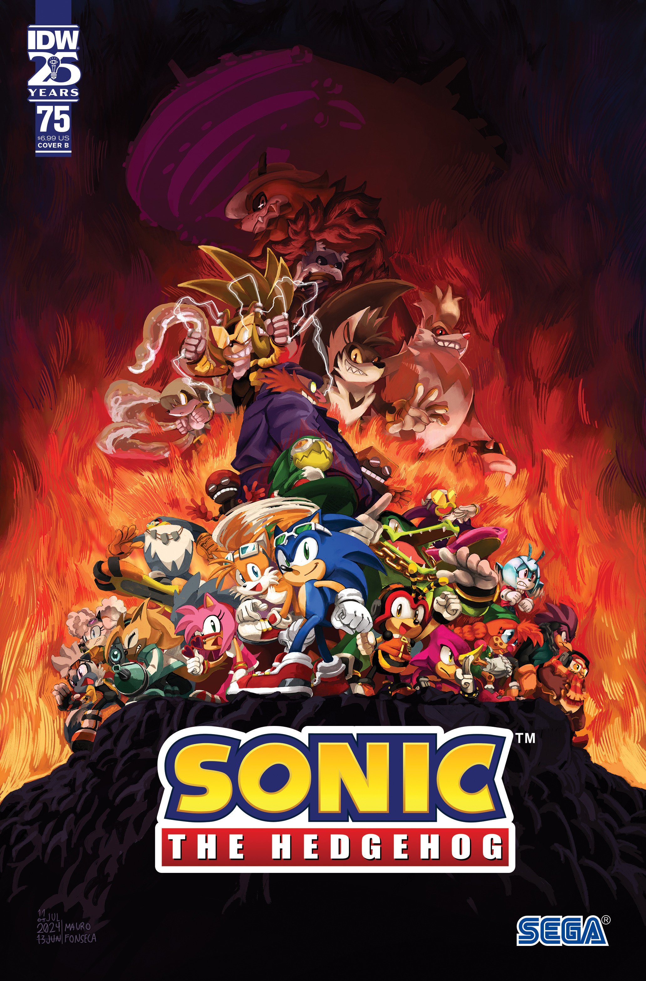 Sonic the Hedgehog #75 Cover B Fonseca