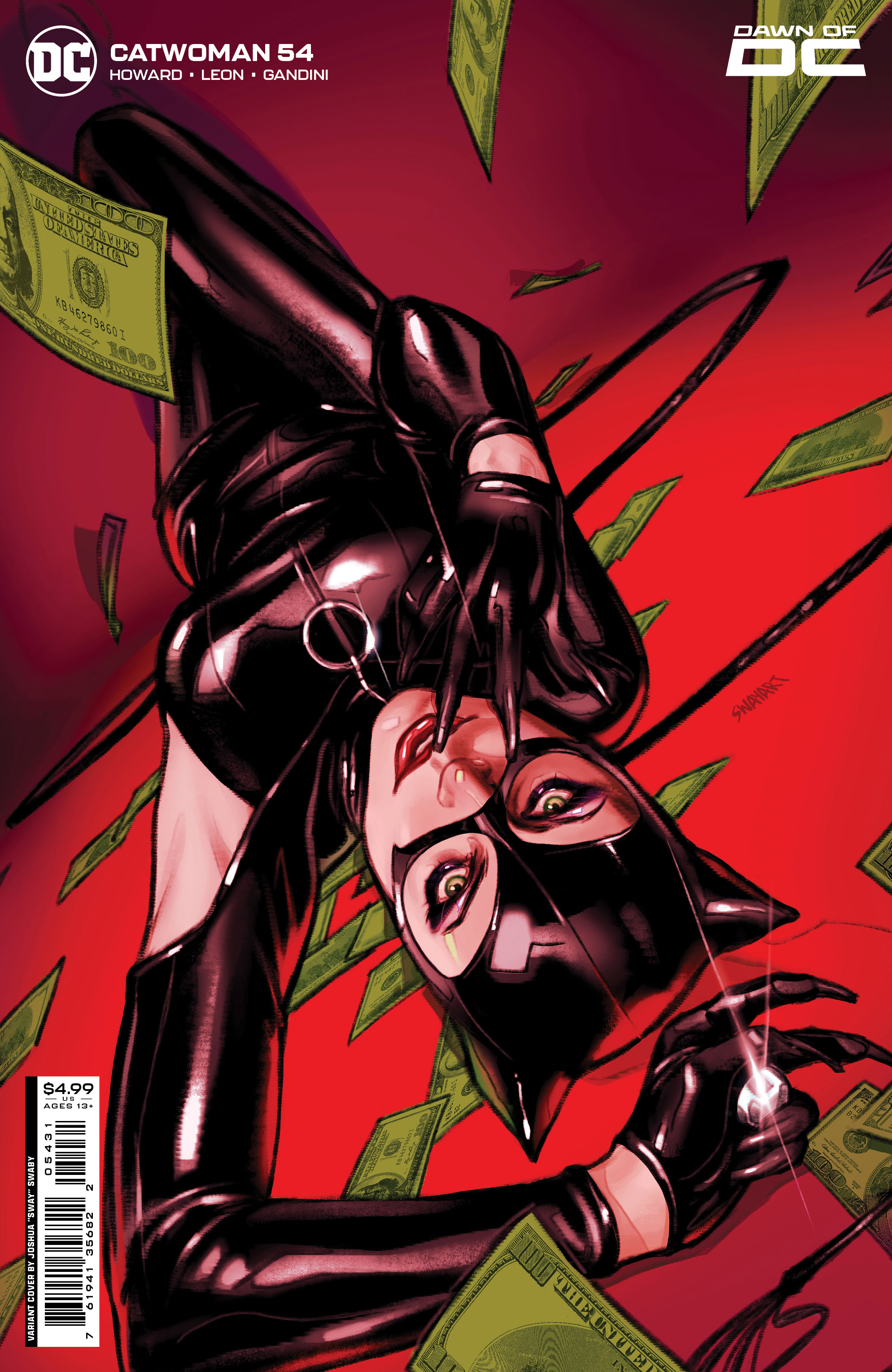 Catwoman #54 Cover B Joshua Sway Swaby Card Stock Variant (2018)