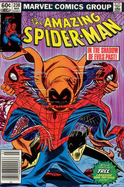 The Amazing Spider-Man #238 [Newsstand] W/ Tattoos - Fn- 5.5