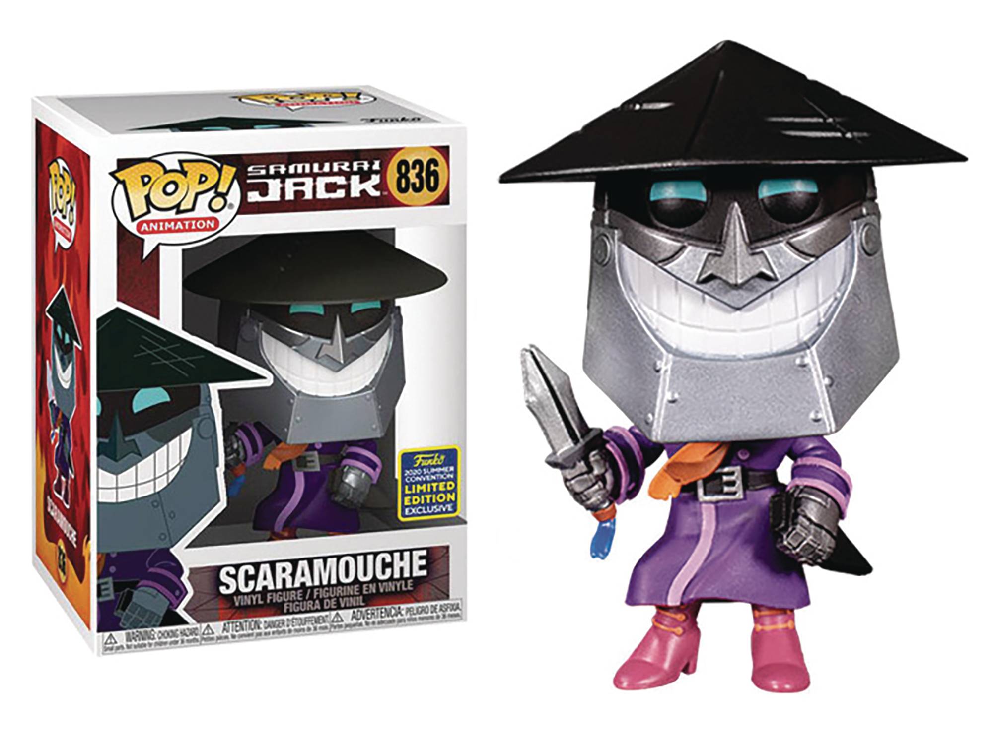 Pop Animation Samurai Jack Scaramouche Vinyl Figure