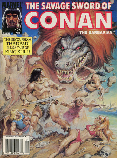 The Savage Sword of Conan #196 [Newsstand] - Fn-