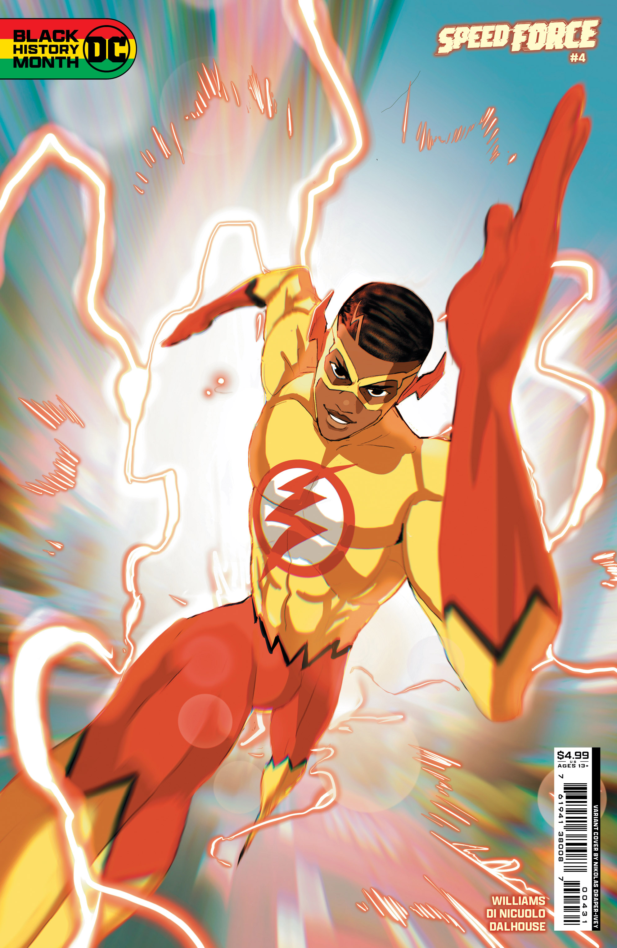 Speed Force #4 Cover C Nikolas Draper-Ivey Black History Month Card Stock Variant (Of 6)
