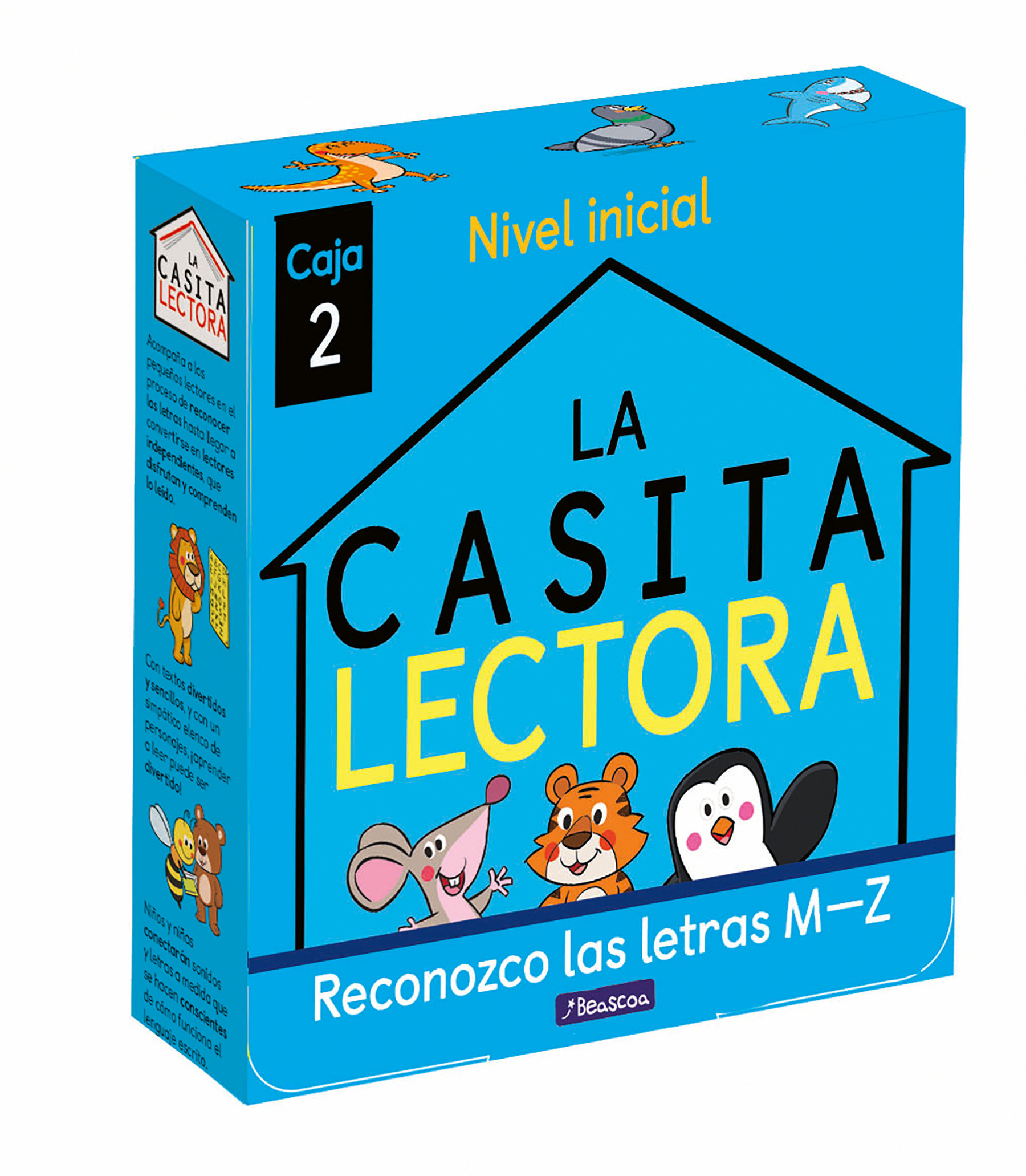 Phonics In Spanish - La Casita Lectora Caja 2: Reconozco Las Letras M-Z (Nivel I Nicial) / The Reading House Set 2: Letter Recognition M-Z (Hardcover Book)