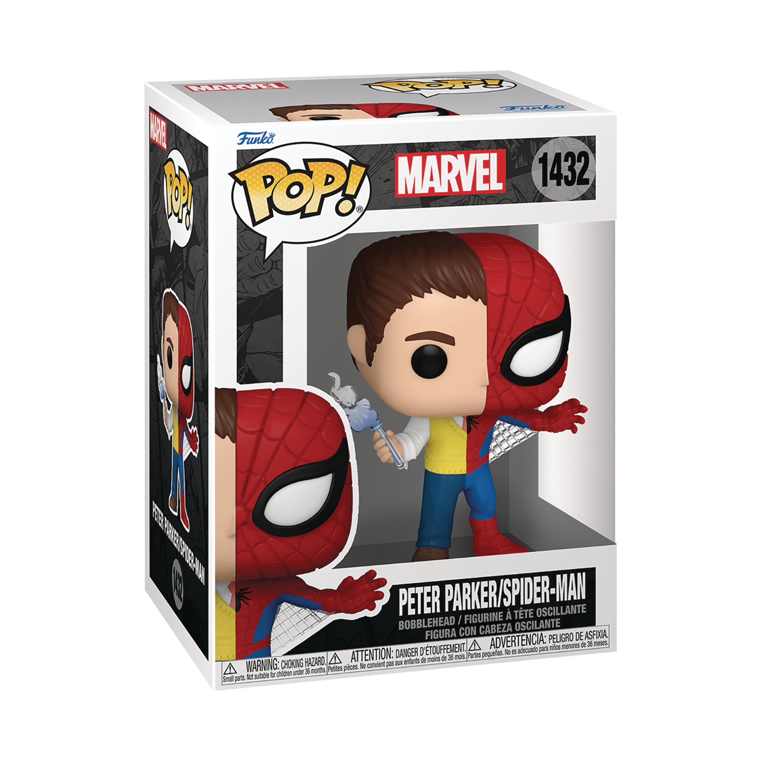 Marvel Comics Split Peter Parker/Spider-Man Funko Pop! Vinyl Figure #1432