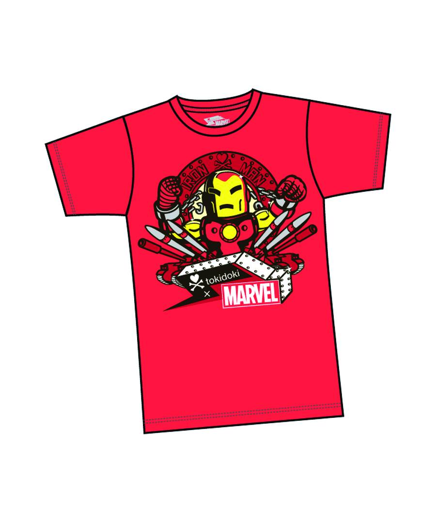 Marvel X Tokidoki Iron Man Missle T-Shirt Medium