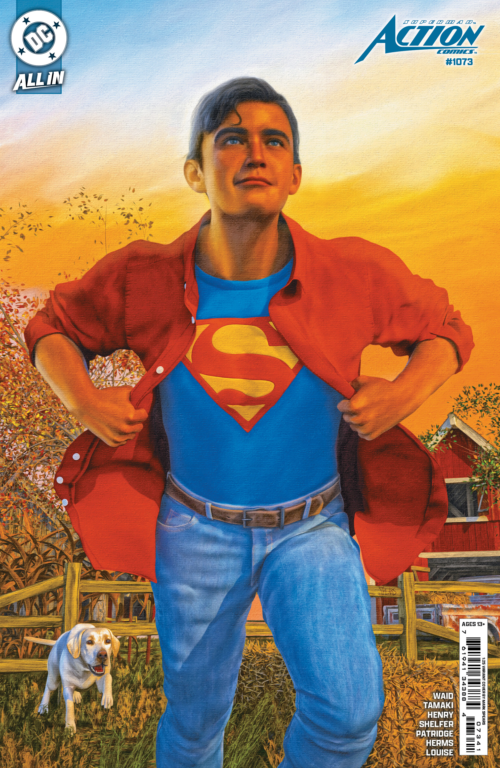 Action Comics #1073 Cover D 1 for 25 Incentive Mark Spears Card Stock Variant