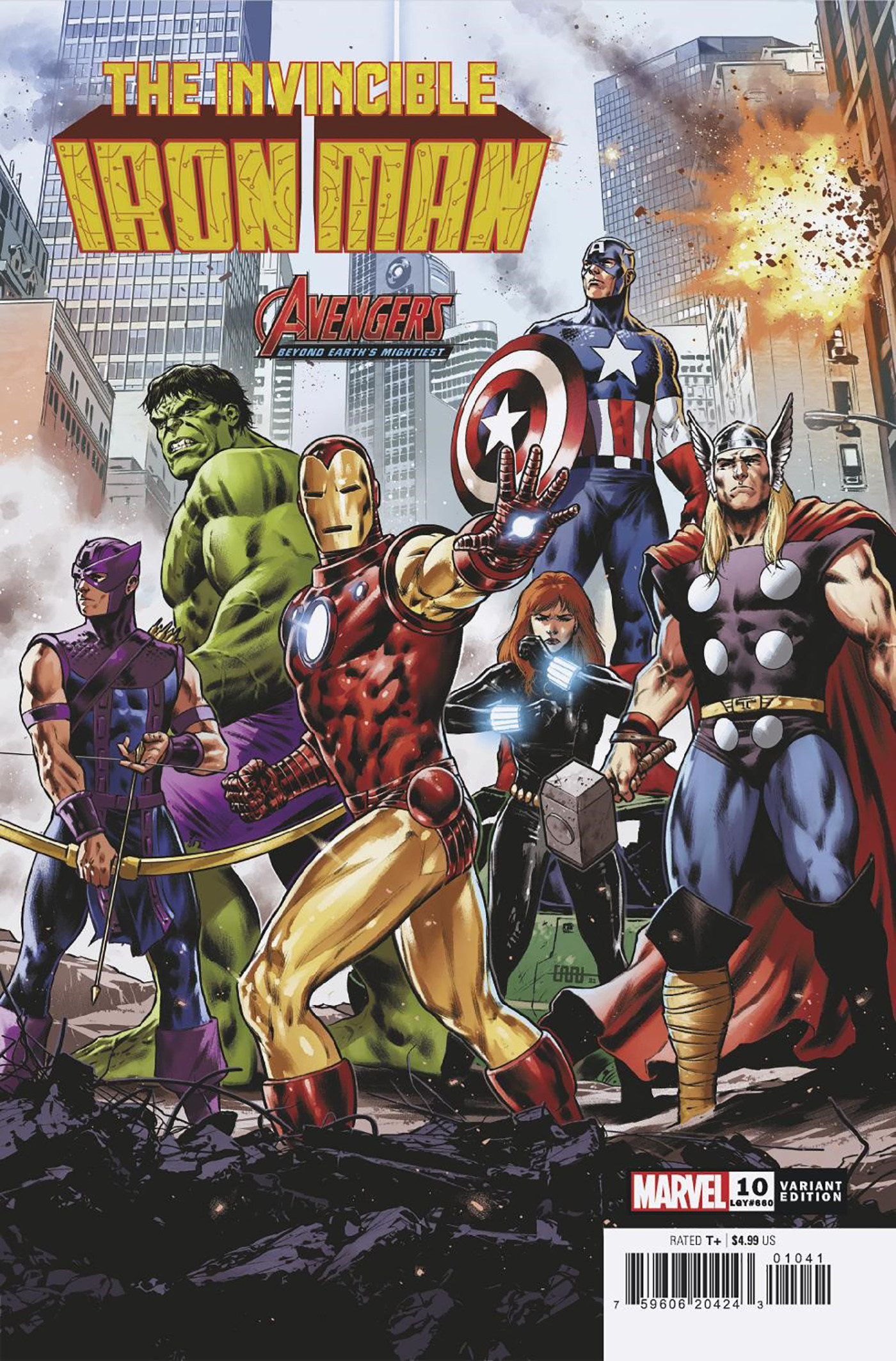 Invincible Iron Man #10 Cafu Avengers 60th Variant (Fall of the X-Men)