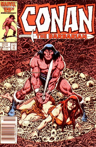 Conan The Barbarian #187 [Newsstand]-Very Good (3.5 – 5)