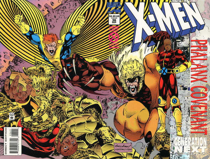 X-Men #36 [Direct Edition Holo-Foil Enhanced Variant](1991)-Near Mint (9.2 - 9.8)