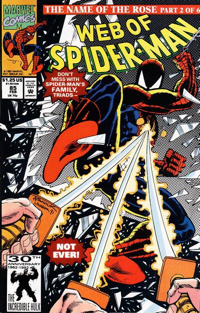 Web of Spider-Man #85 [Direct]-Fine (5.5 – 7)