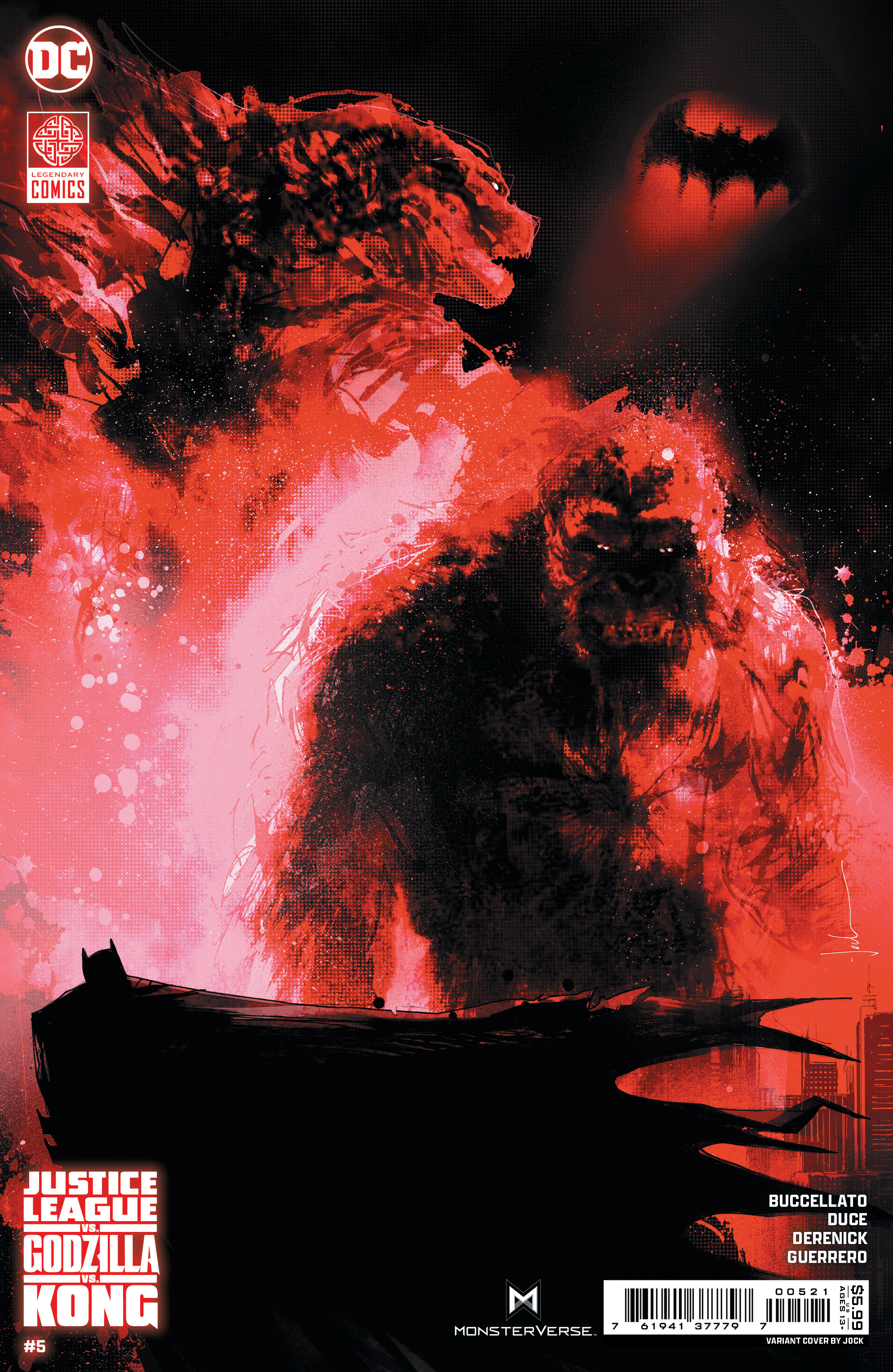 Justice League Vs Godzilla Vs Kong #5 Cover B Jock Card Stock Variant (Of 7)