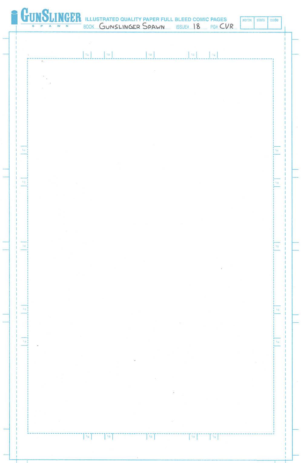 Gunslinger Spawn #18 Cover C Blank Sketch