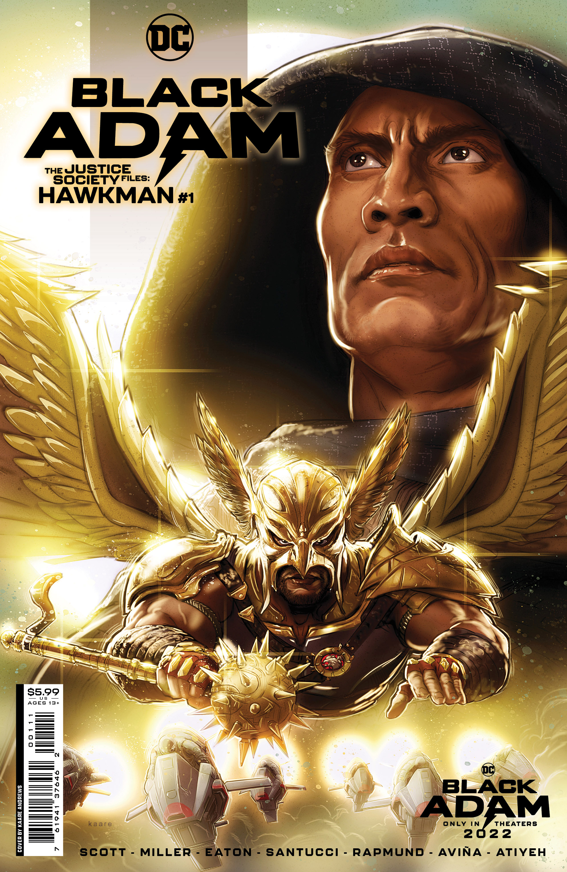 Black Adam the Justice Society Files Hawkman #1 (One Shot) Cover A Kaare Andrews