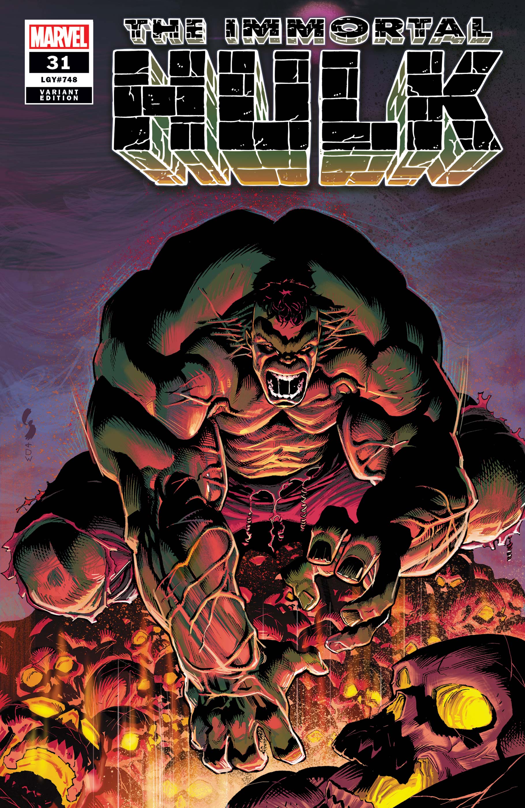 Immortal Hulk #31 Shaw Variant (2018)
