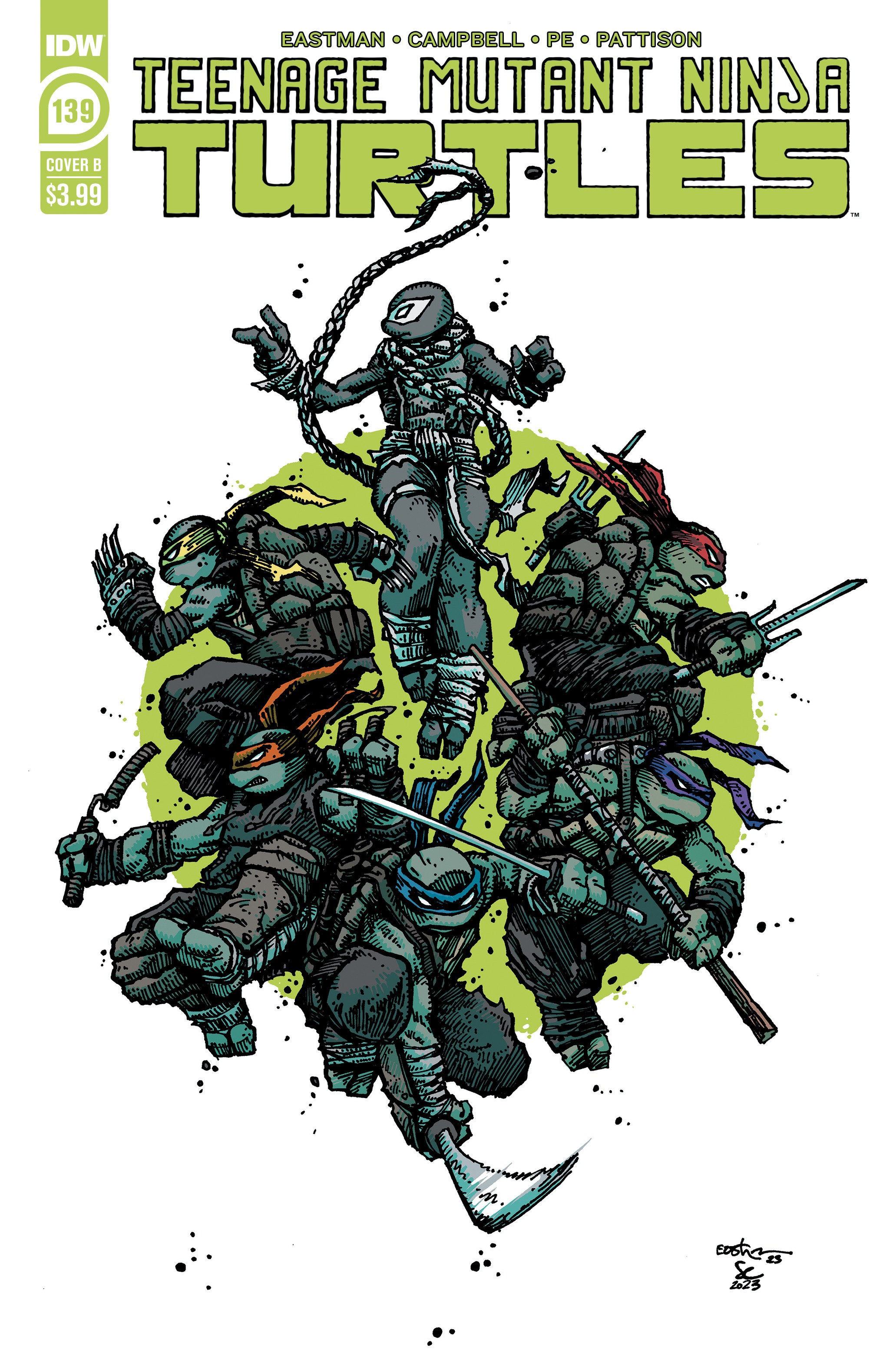 Teenage Mutant Ninja Turtles Ongoing #139 Cover B Eastman (2011)