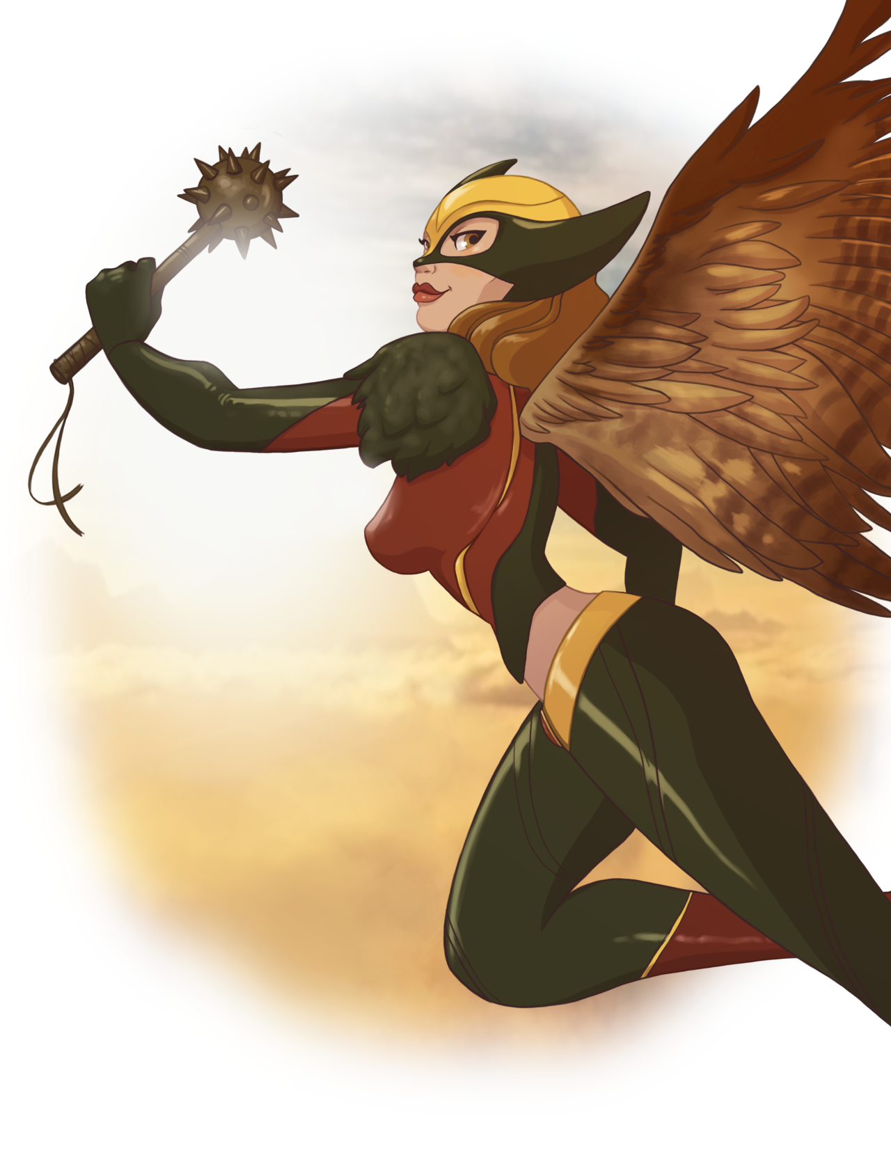 Leann Hill Art - Hawkgirl (Large)