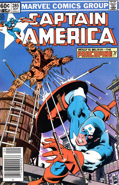 Captain America #285 [Newsstand]-Fine 