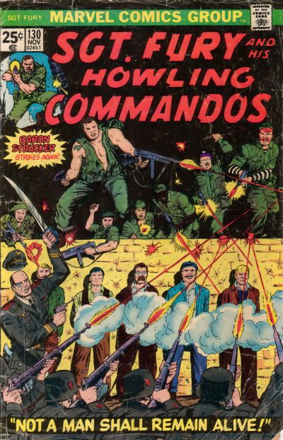 Sgt. Fury And His Howling Commandos #130 - G/Vg 3.0