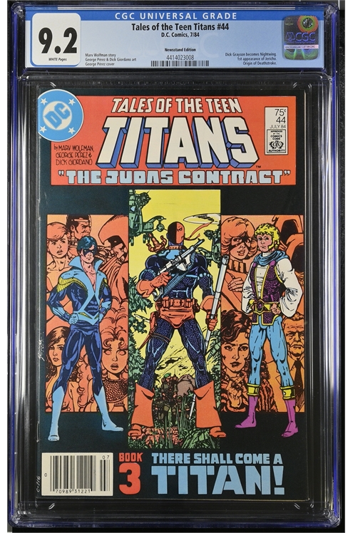 Tales of The Teen Titans #44 Newsstand Edition Cgc 9.2