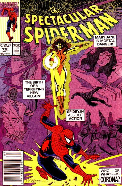 The Spectacular Spider-Man #176 [Newsstand]-Fine