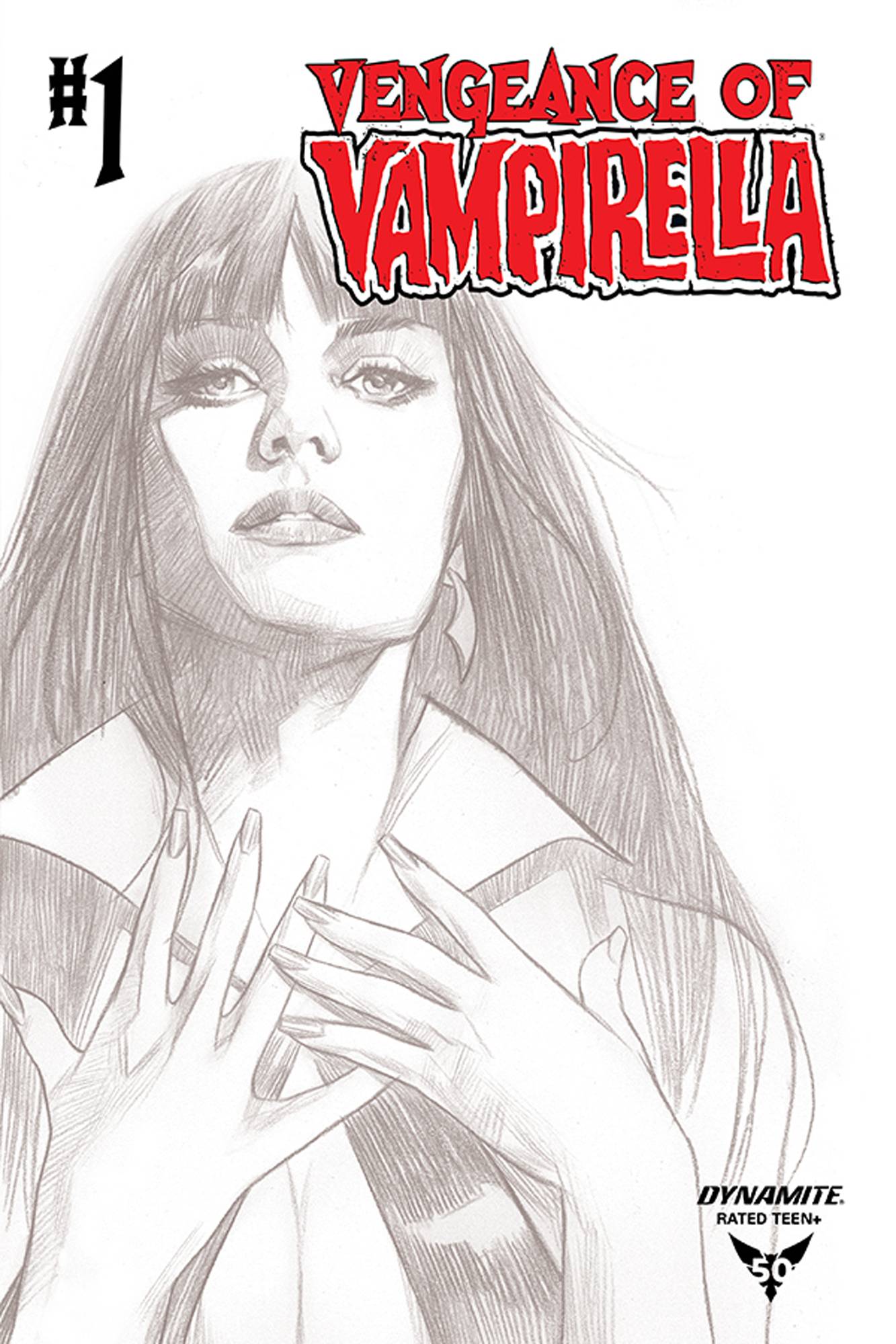 Vengeance of Vampirella #1 1 for 20 Oliver Black & White Incentive