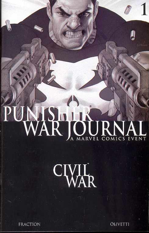 Punisher War Journal #1 (2006) Black & White Variant