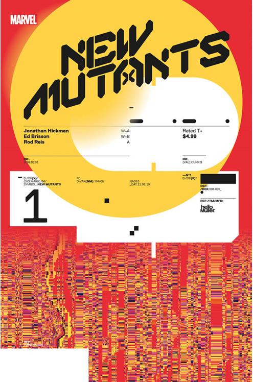 New Mutants #1 Hickman Design Variant Dx (2020)