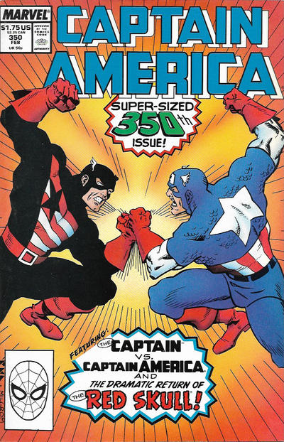 Captain America #350 [Direct]-Fine (5.5 – 7)