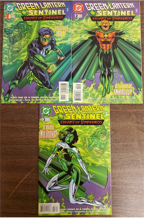 Green Lantern Sentinel Heart of Darkness #1-3 (DC 1998) Set