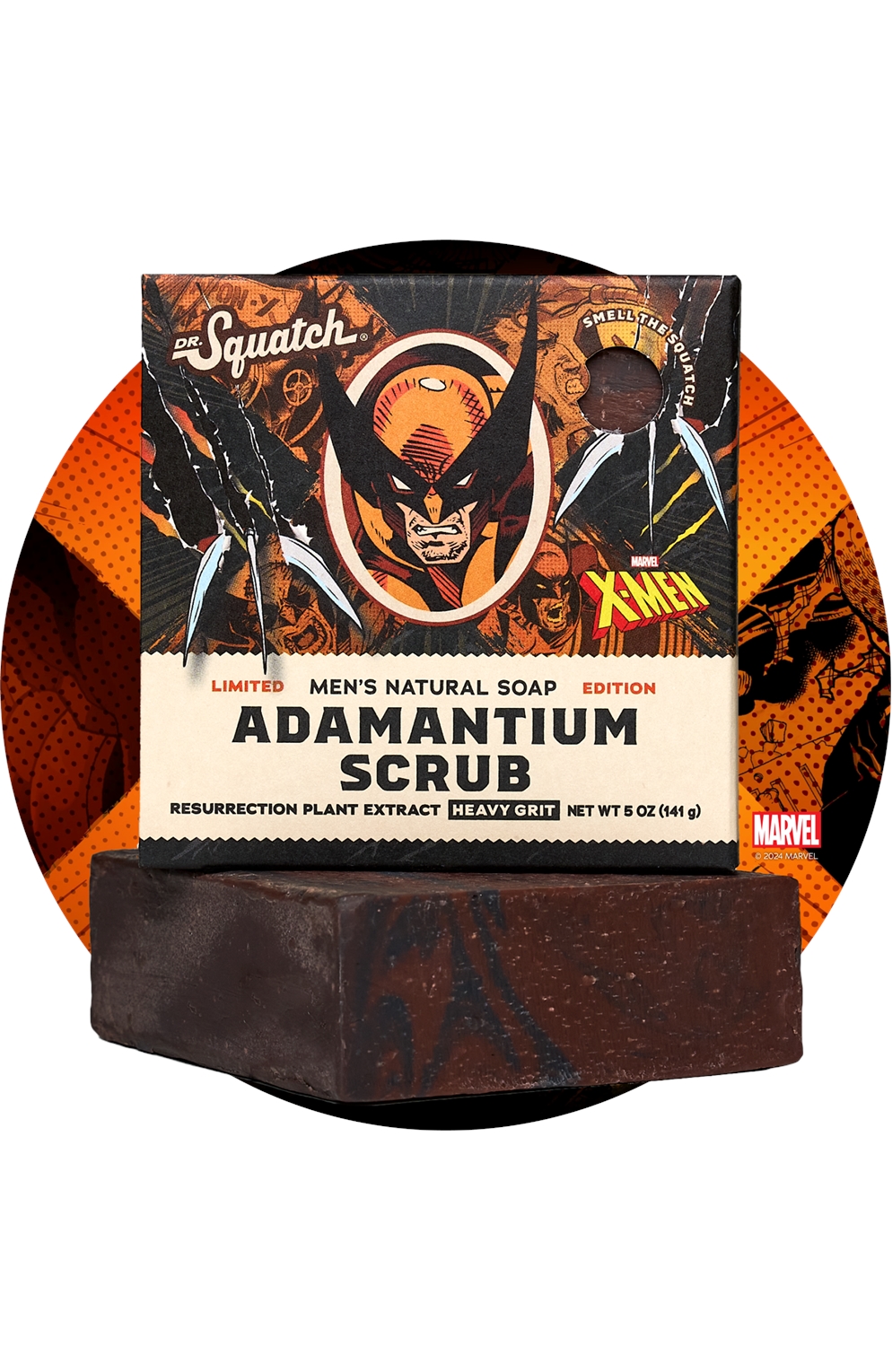 Dr Squatch - X-Men - Adamantium Scrub Bar Soap